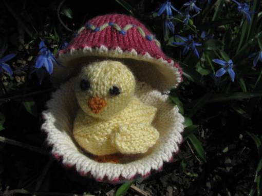 easter chick and egg pattern 008